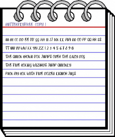 Butterfly FREE Regular animated font preview Butterfly FREE Regular animated font preview